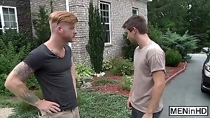Redhead man finds himself a horny twink to suck hard
